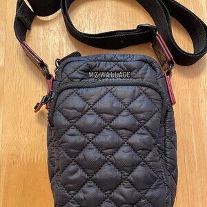MZ Wallace Metro Small Crossbody Quilted Bag, Black